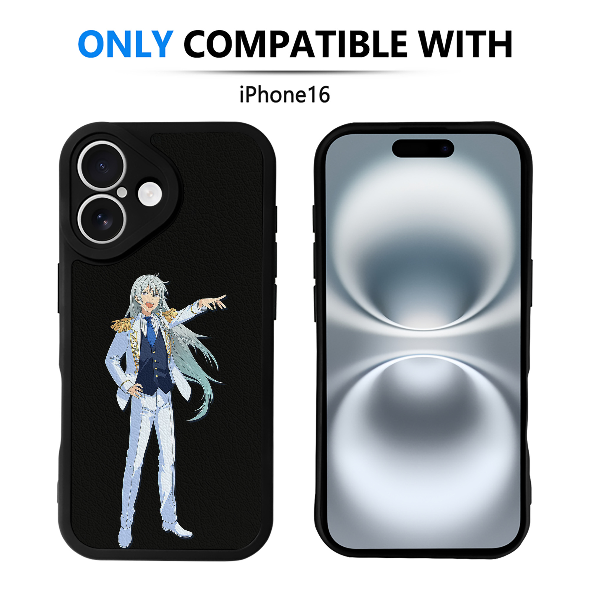 （画像用） あんさんぶるスターズ! Ensemble Stars 【iPhone 16シリーズ対応】シリコンスマホケース（レザー調） 材質：シリコン